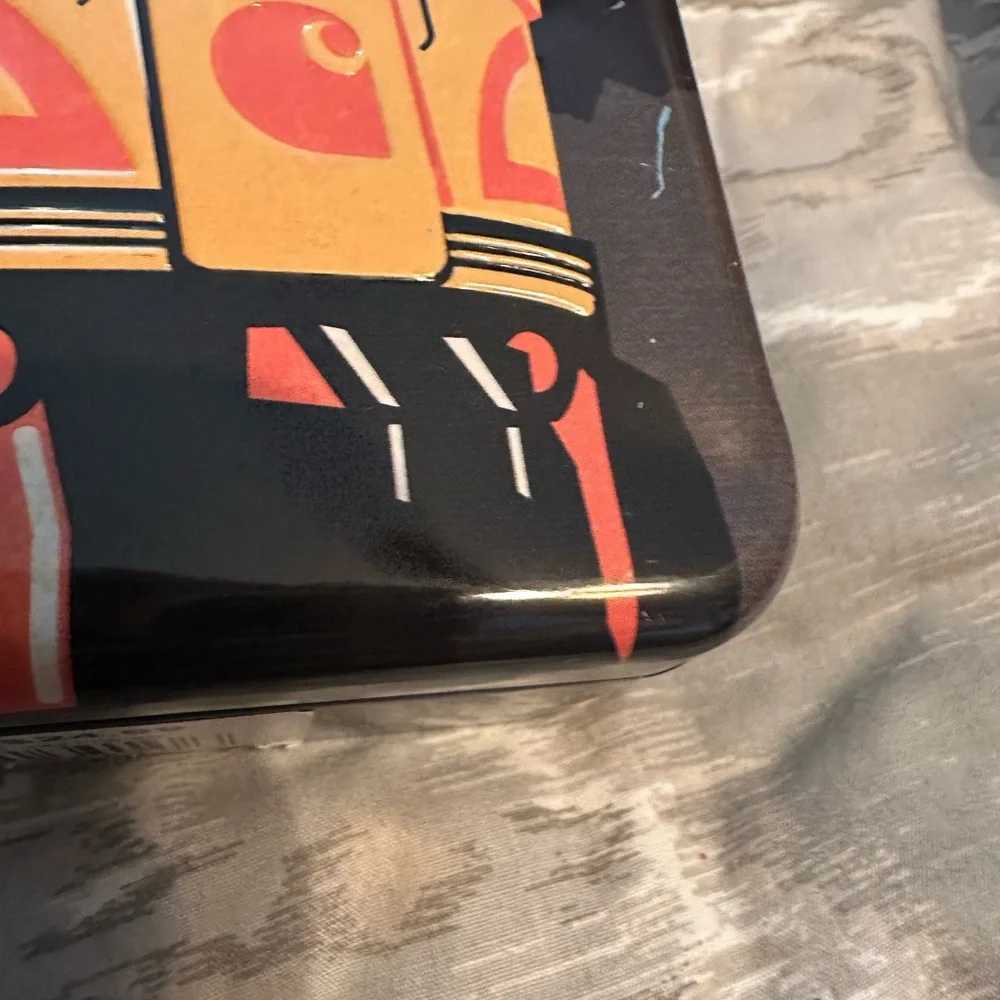 Carhartt Yellow and Black Train Tin Box Empty - Picture 3 of 5